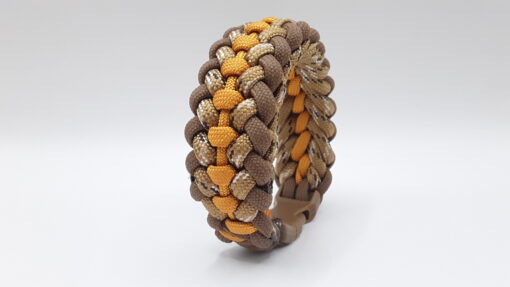 Brown patterned covenant Paracord bracelet