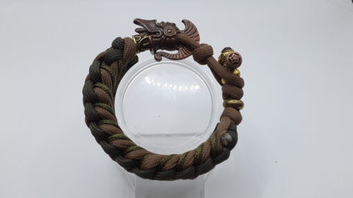 "Spartacus" Spartan Warrior Brass Bead and fittings Paracord Bracelet